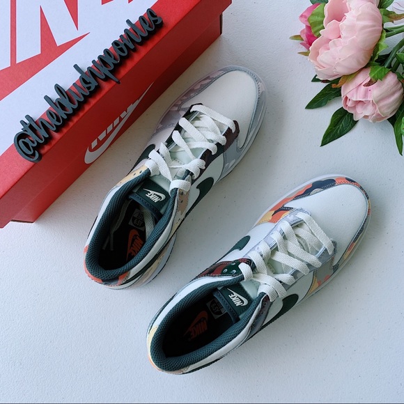 Nike Dunk Low Sail Multi Camo NWT - Picture 3 of 10